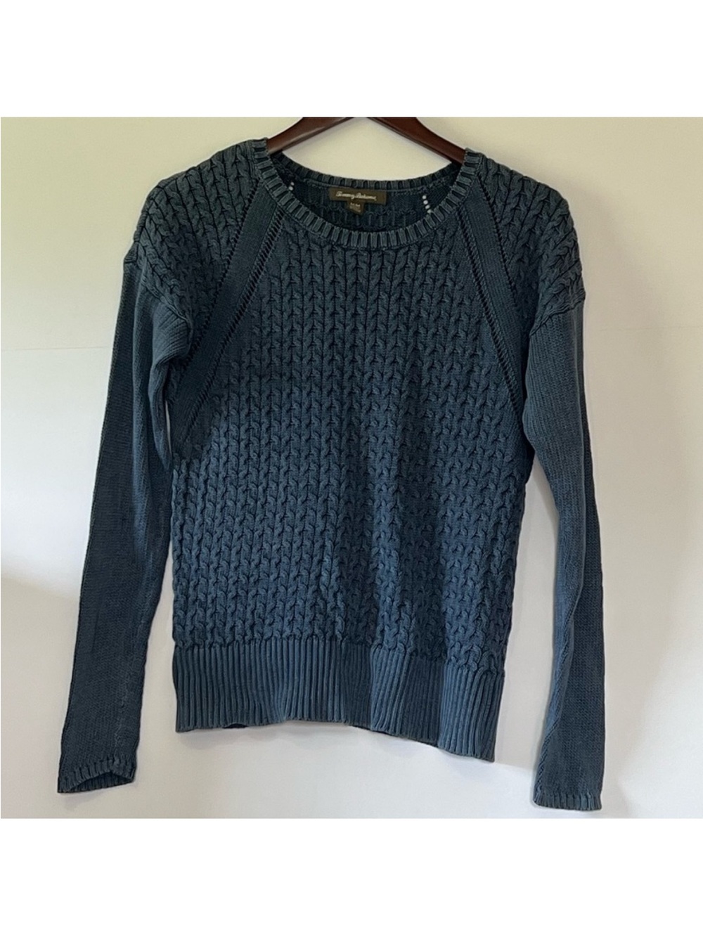 EUC Tommy Bahama 100% Cotton Textured Long Sleeve Sweater Size Medium